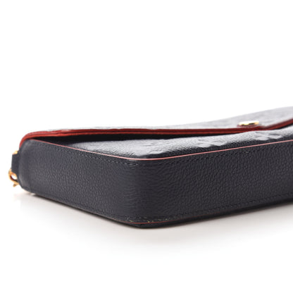 Louis Vuitton Empreinte Pochette Felicie Chain Wallet Marine Rouge 6 of 10