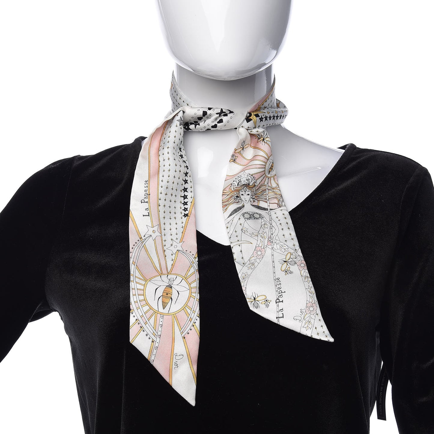 Silk High Priestess Tarot Mitzah Scarf Off White