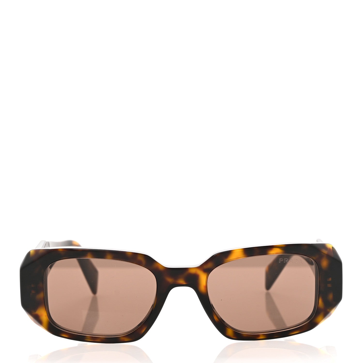 Prada Acetate Symbole Sunglasses SPR 17W Havana 2 of 6