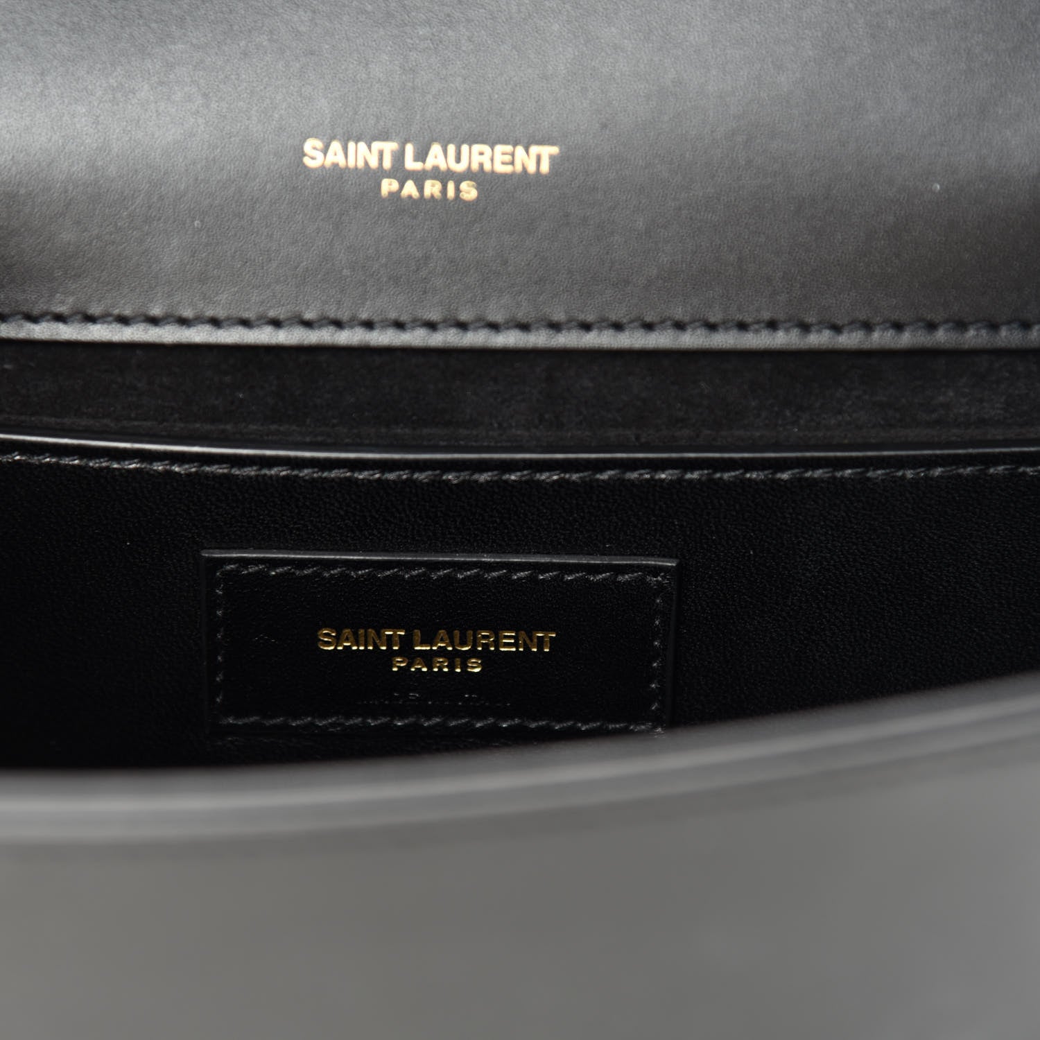 Saint Laurent Smooth Calfskin Small Classic Monogram Kate Tassel Satchel Black 8 of 10
