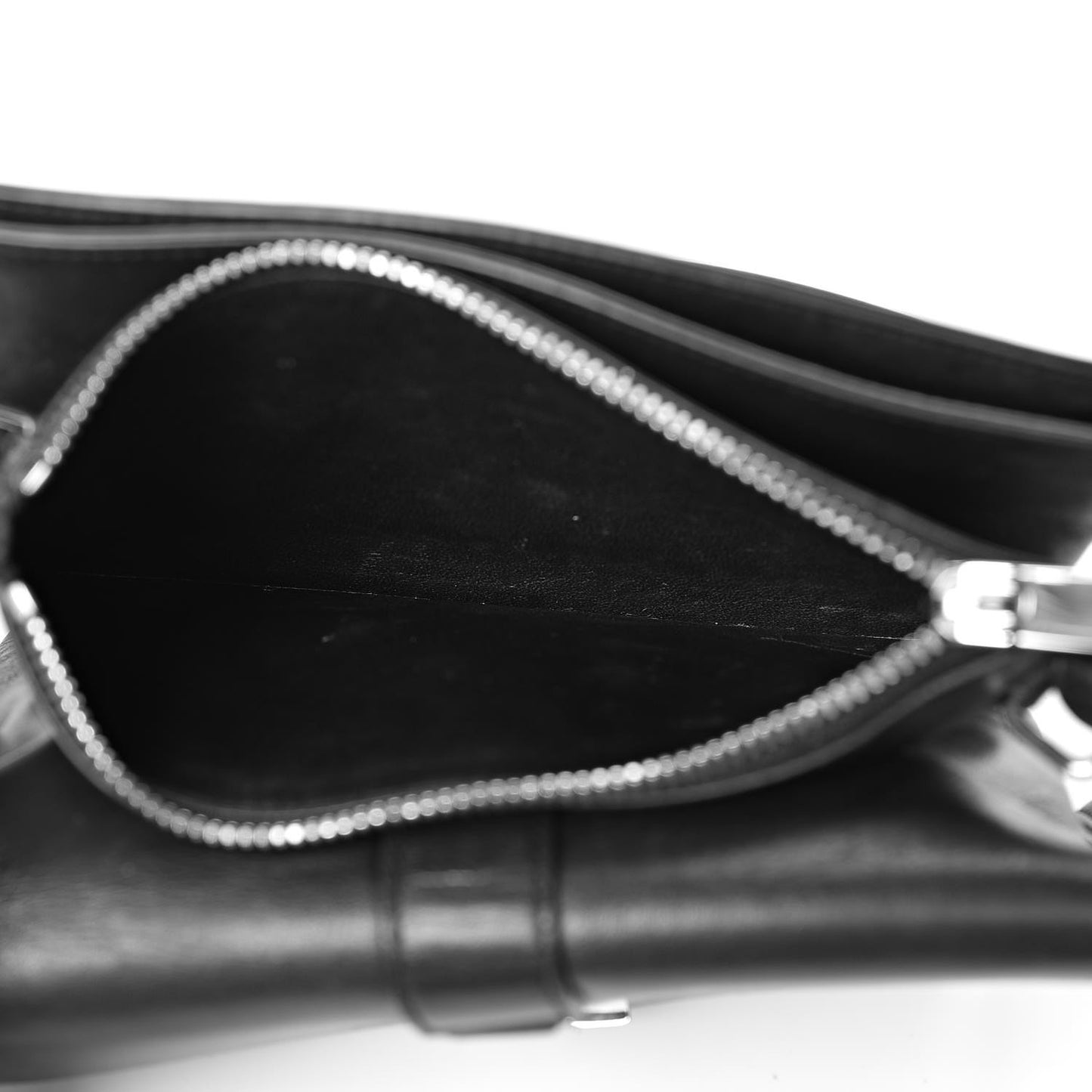 Calfskin Monogram Tri Pocket Crossbody Bag Black