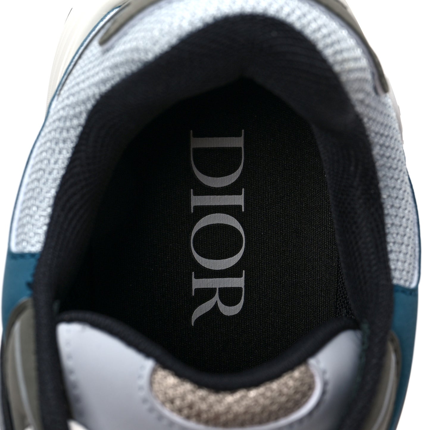 Technical Mesh Calfskin B30 Sneakers 39 White Blue
