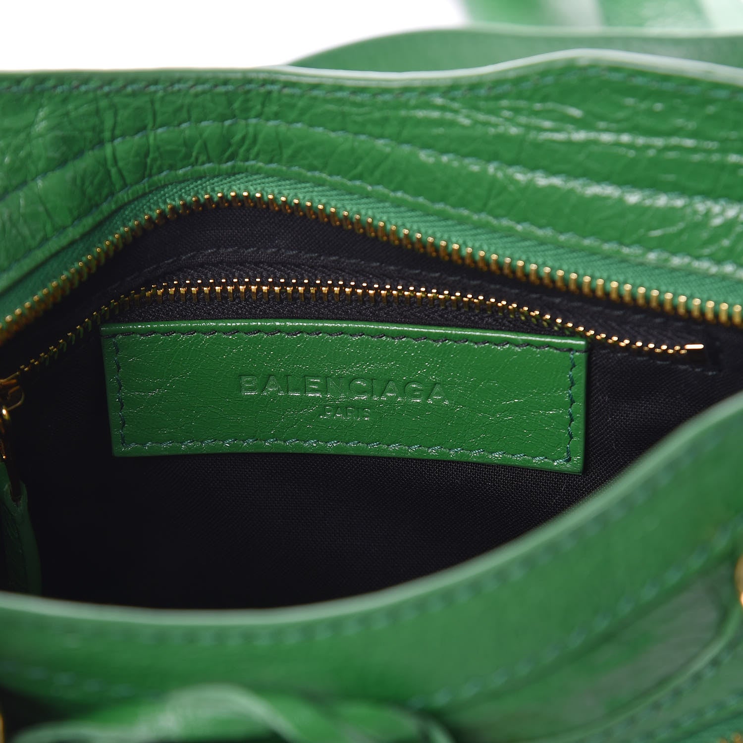 Balenciaga Agneau Giant 12 Gold Hardware Mini City Vert Trefle 6 of 9