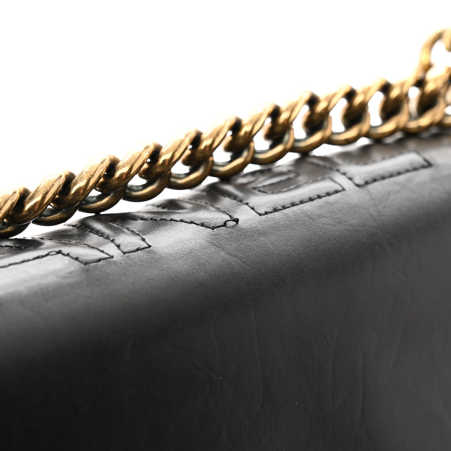 Chanel Glazed Calfskin Large Boy Flap Black 12 of 13