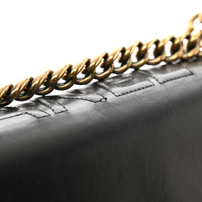 Chanel Glazed Calfskin Large Boy Flap Black 12 of 13