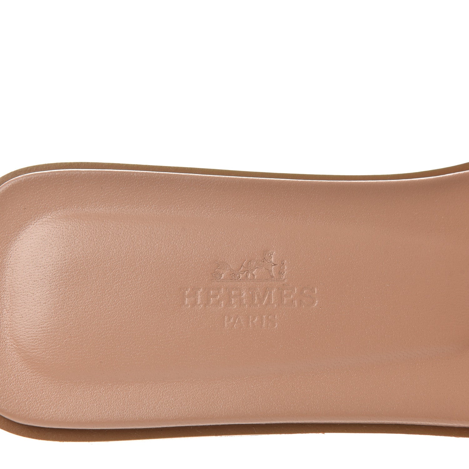 Hermes Metallic Calfskin Oran Sandals 38 Rose Dore 8 of 11