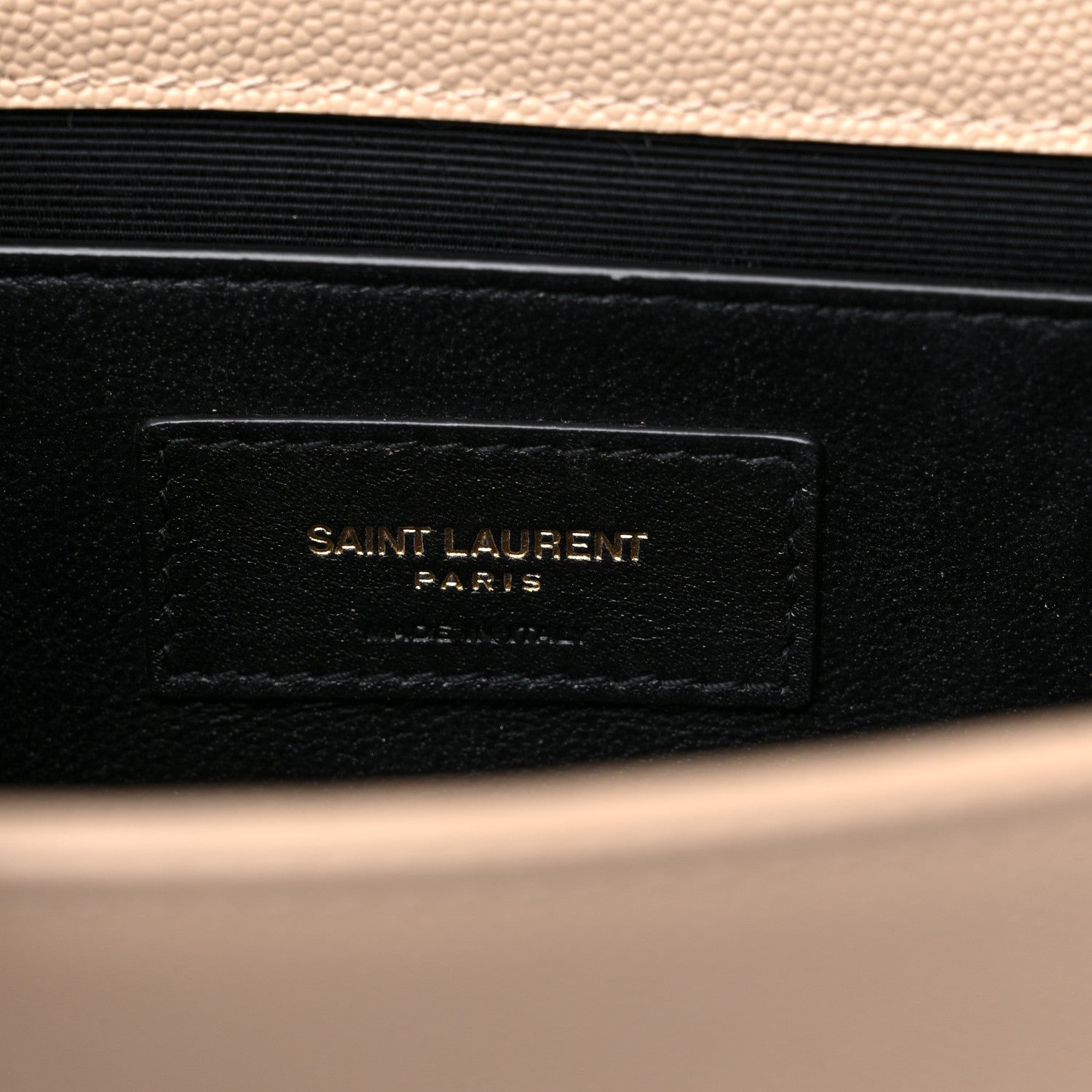 Saint Laurent Grain De Poudre Medium Monogram Kate Satchel Dark Beige 7 of 13