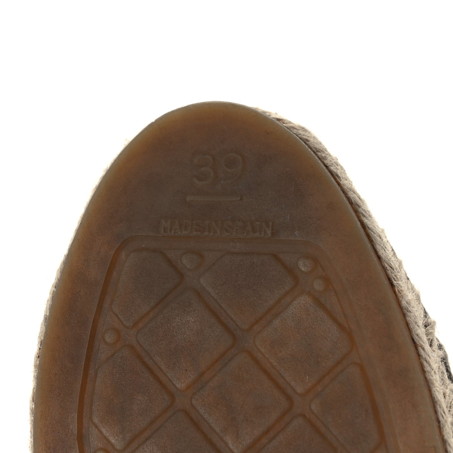 Lambskin Quilted CC Chain Espadrilles 39 Black