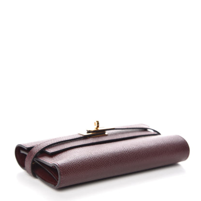 Hermes Epsom Medium Kelly Wallet Bordeaux 4 of 8