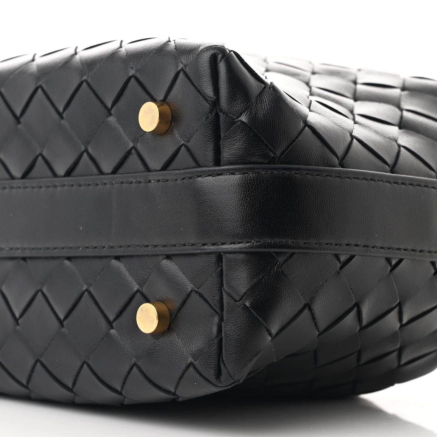 Bottega Veneta Calfskin Nappa Intrecciato Mini Wallace Black 10 of 11