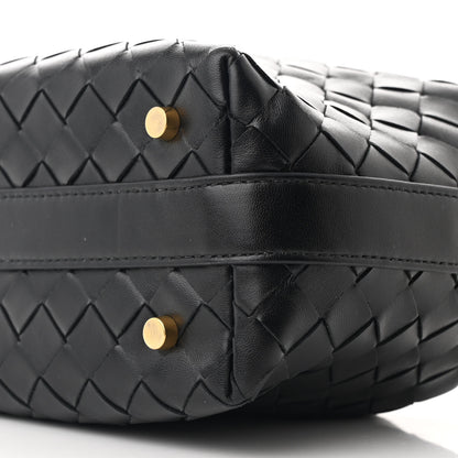 Bottega Veneta Calfskin Nappa Intrecciato Mini Wallace Black 10 of 11