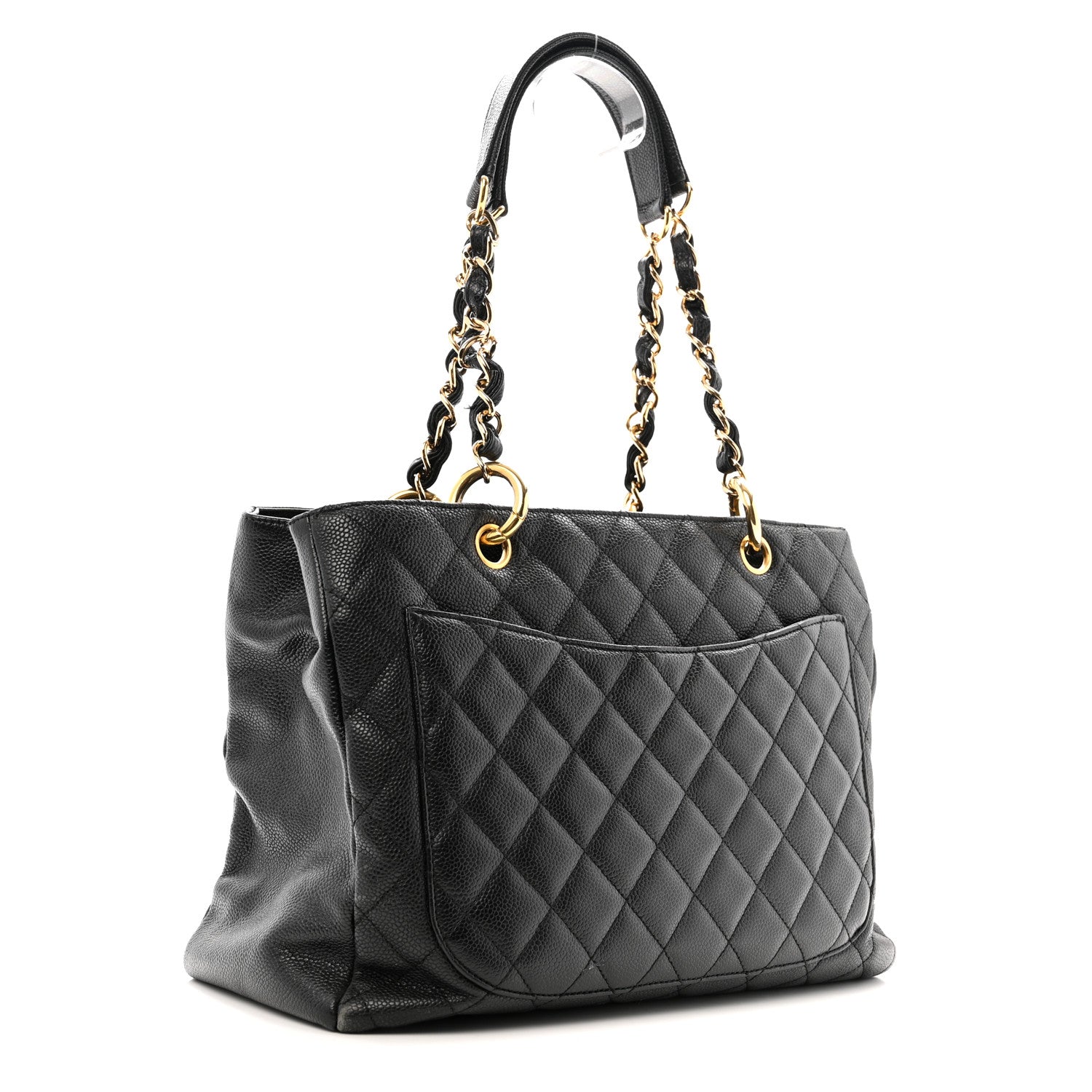 Chanel Caviar Quilted Grand Shopping Tote GST Black 3 of 17