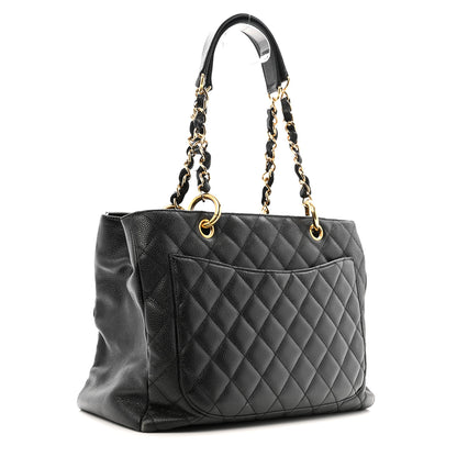 Chanel Caviar Quilted Grand Shopping Tote GST Black 3 of 17