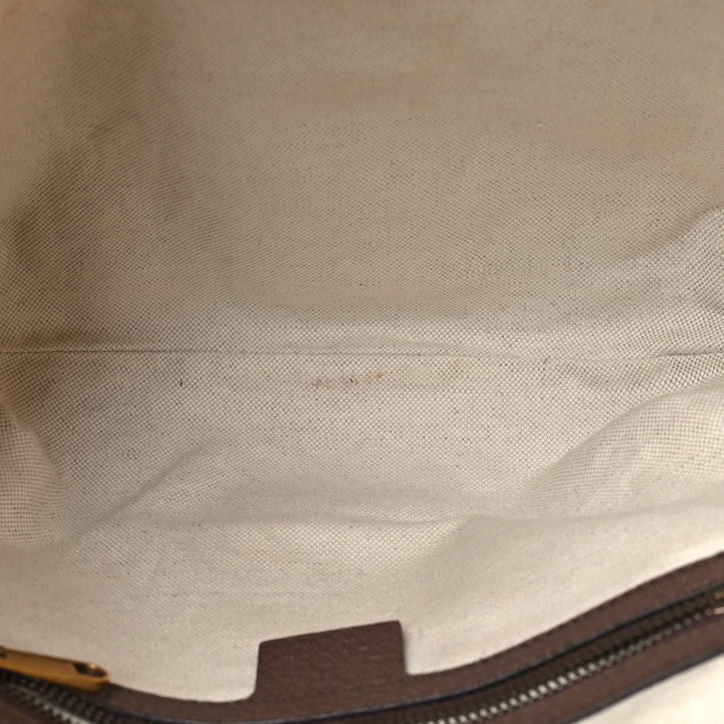 GG Supreme Monogram Web Small Ophidia Half Moon Hobo Brown Brown