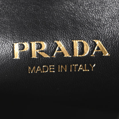 Prada City Calfskin Triangle Large Hobo Shoulder Bag Black 6 of 9