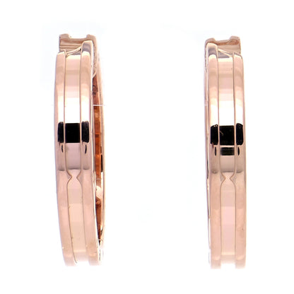Bulgari 18K Rose Gold B.Zero1 Hoop Earrings 1 of 9