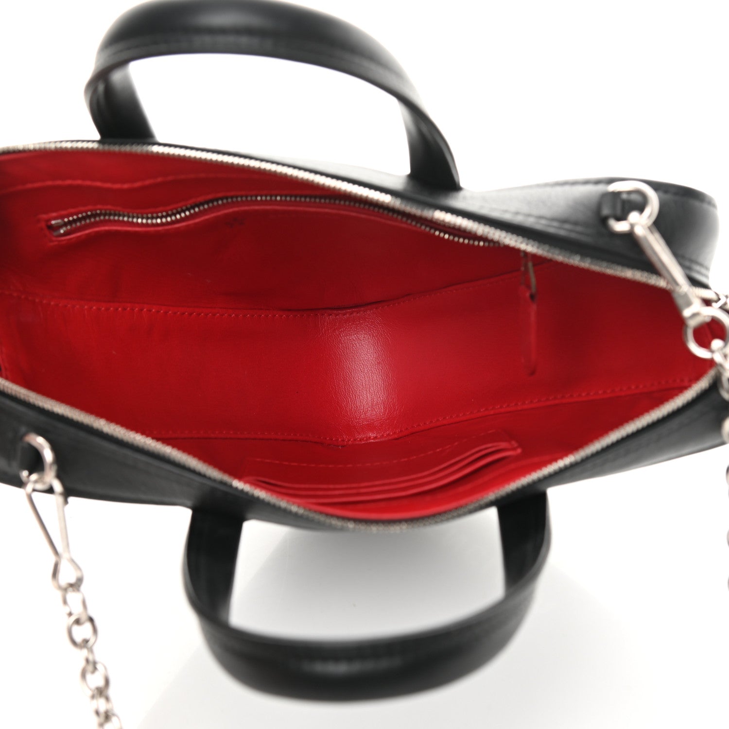 Balenciaga Calfskin XS Triangle Chain Duffle Black 5 of 11