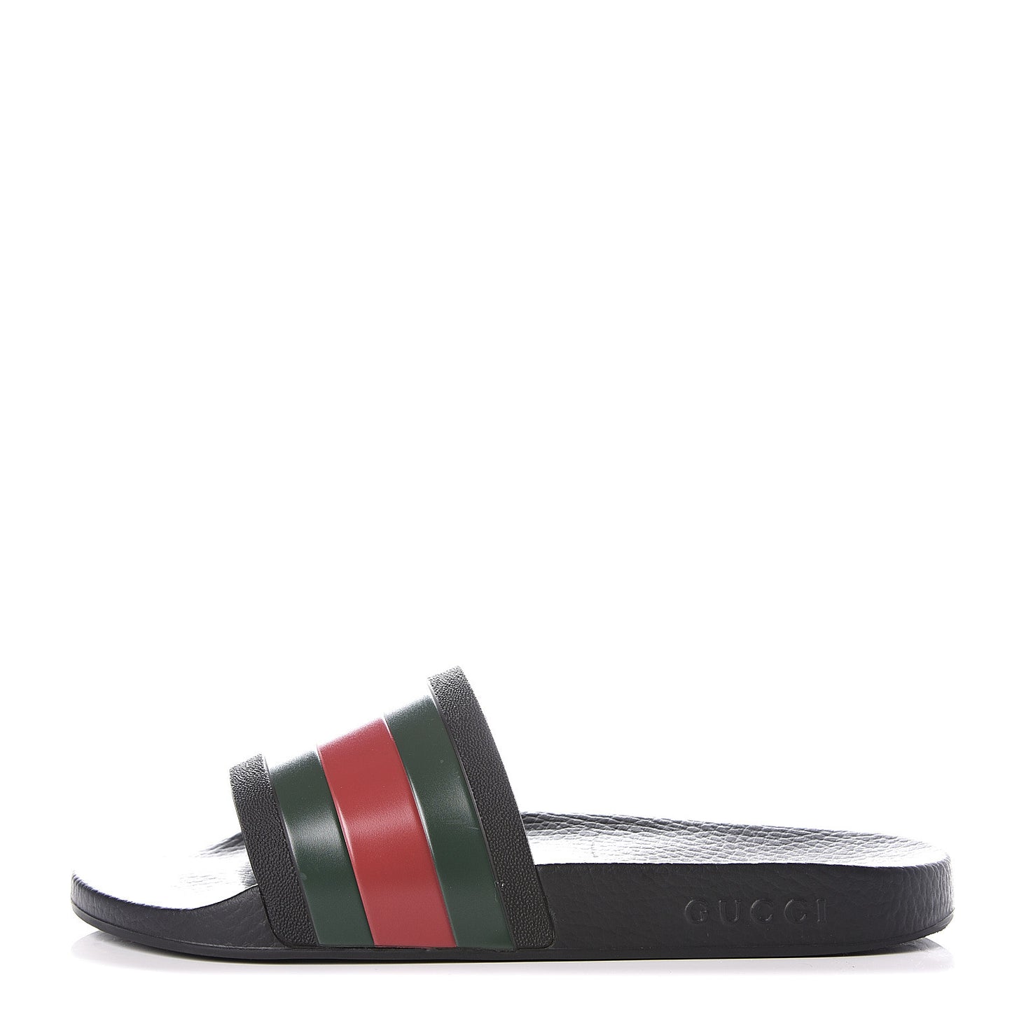Rubber Web Mens Pool Slide Sandals 11 Black Green Red