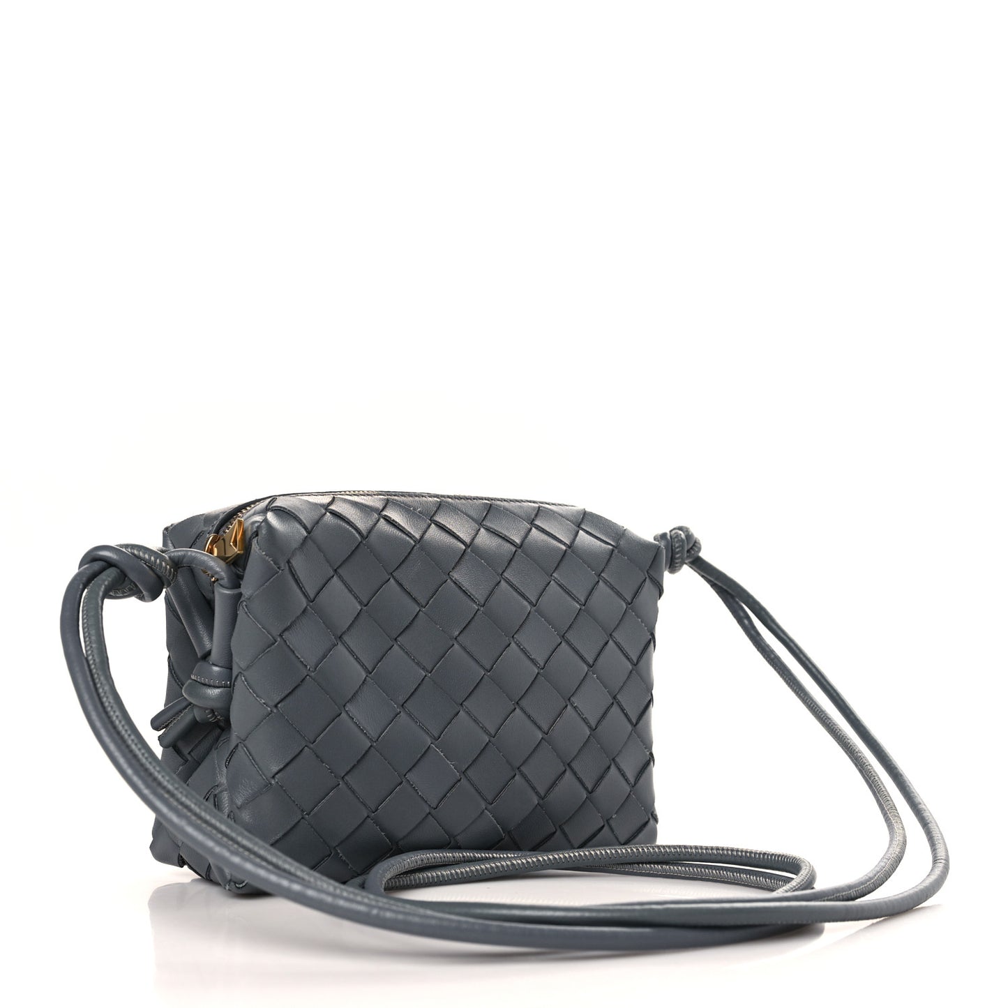 Nappa Intrecciato Mini Loop Camera Bag Thunder