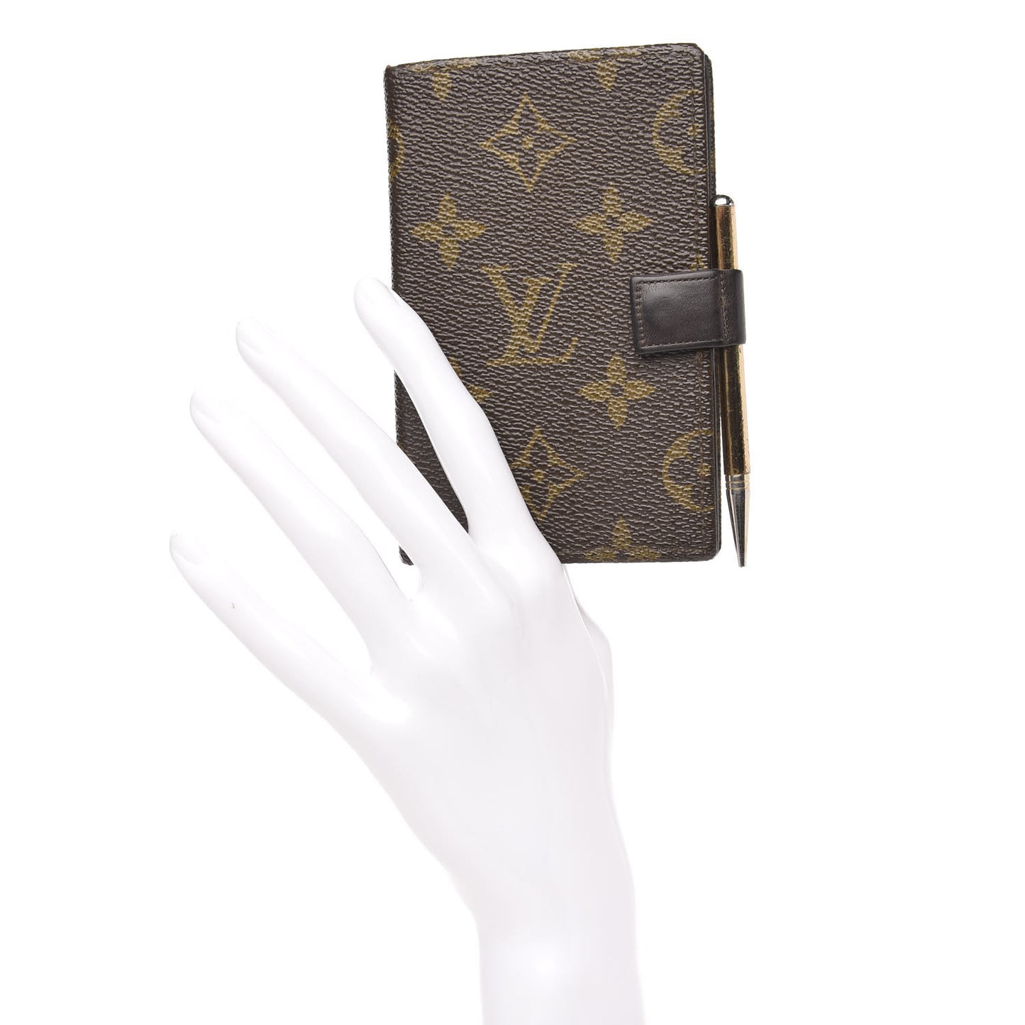 Monogram Mini Agenda Cover w Pencil