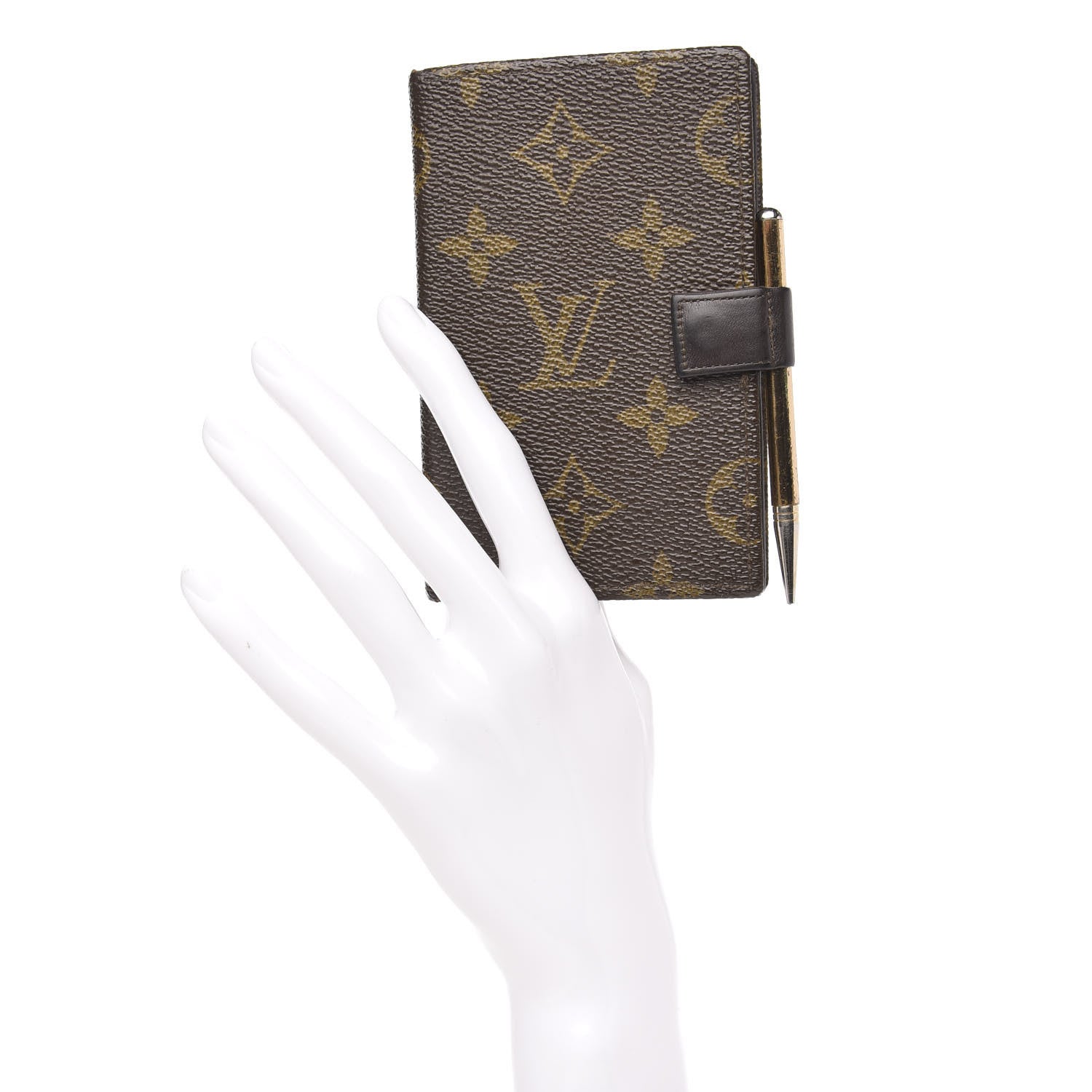 Louis Vuitton Monogram Mini Agenda Cover w Pencil 2 of 9