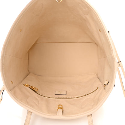 Louis Vuitton Empreinte Monogram Giant Neverfull MM Cream 6 of 14