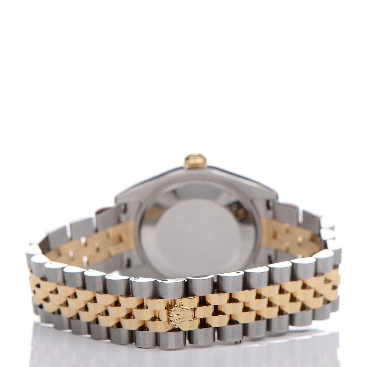 Rolex Stainless Steel 18K Yellow Gold Diamond 31mm Oyster Perpetual Datejust Watch Champagne 178273 4 of 10