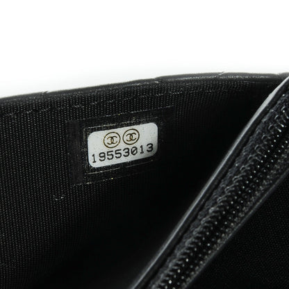 Chanel Lambskin Quilted Boy Wallet On Chain WOC So Black 8 of 8