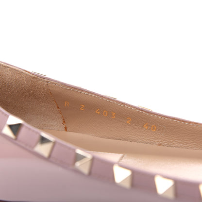 Valentino Garavani Patent Rockstud Ballerina Flats 40 Poudre 10 of 11