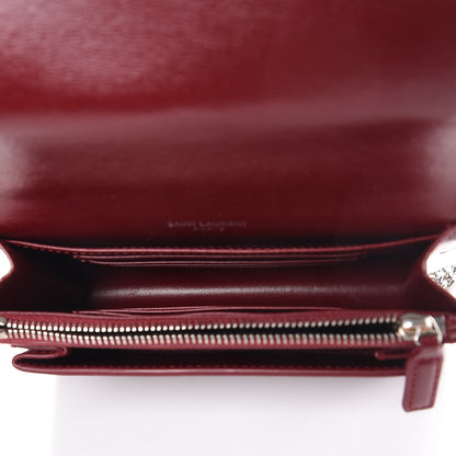 Saint Laurent Calfskin Monogram Sunset Chain Wallet Palissandre 5 of 6