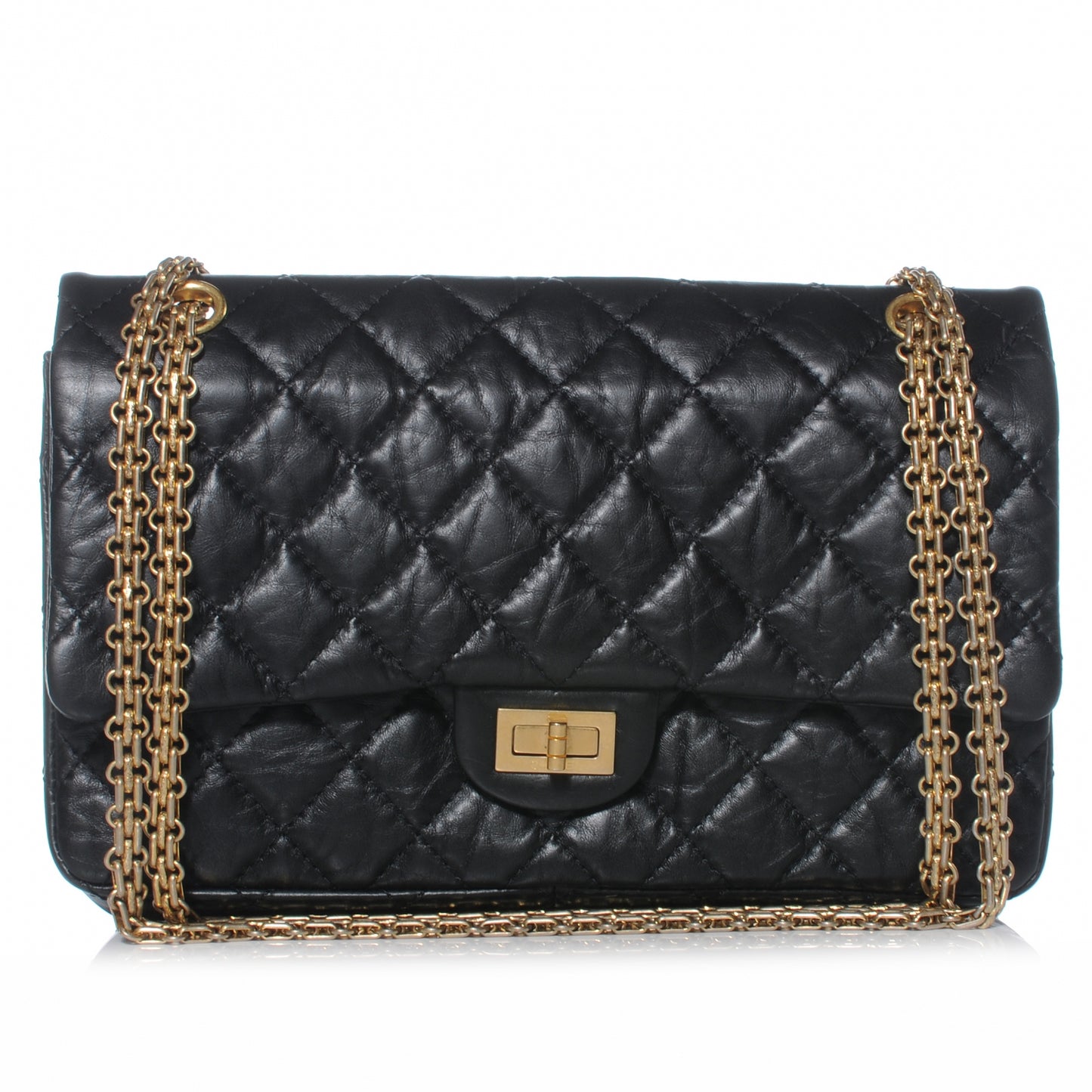 Aged Calfskin 2.55 Reissue 226 Flap Black