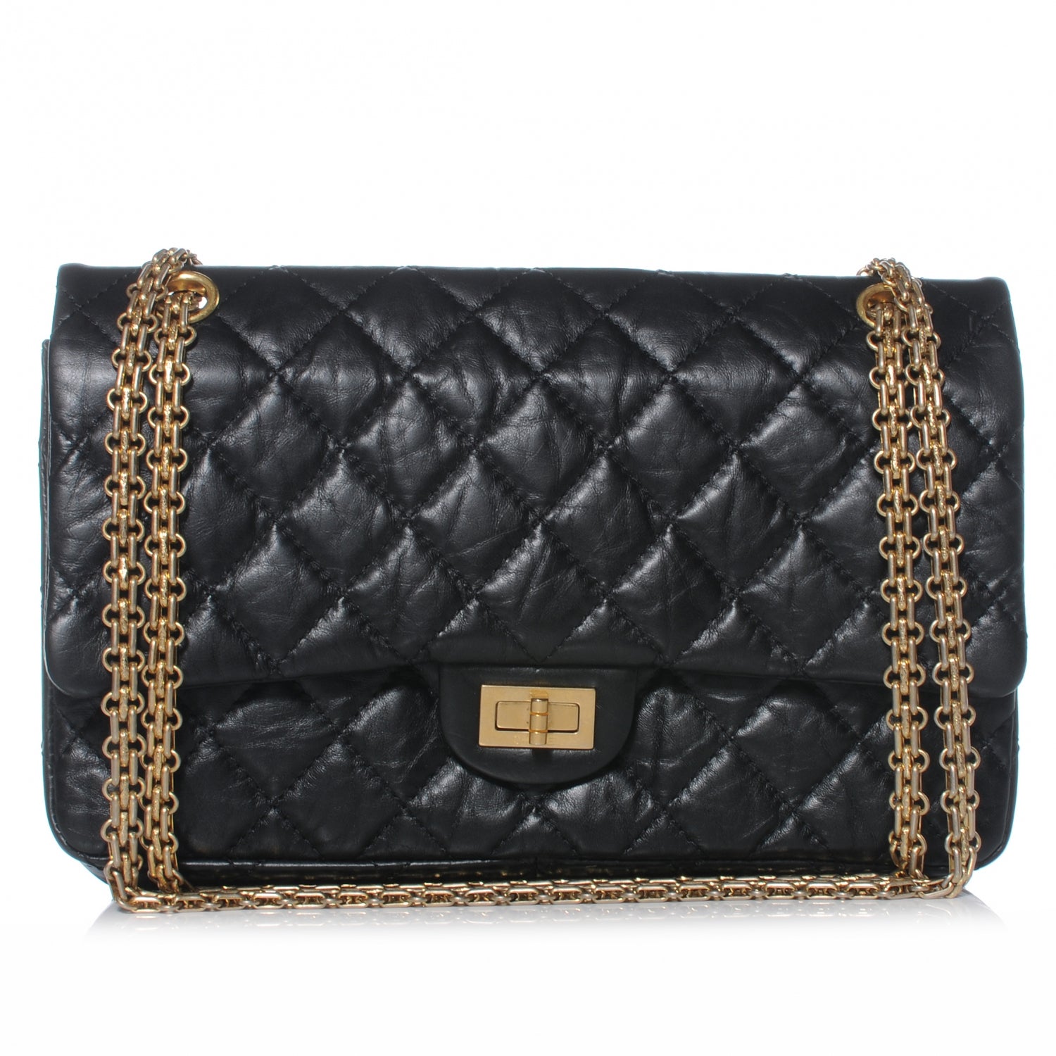 Chanel Aged Calfskin 2.55 Reissue 226 Flap Black 1 of 8