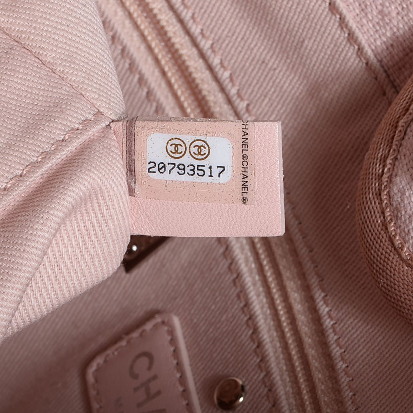 Canvas Small Deauville Tote Light Pink
