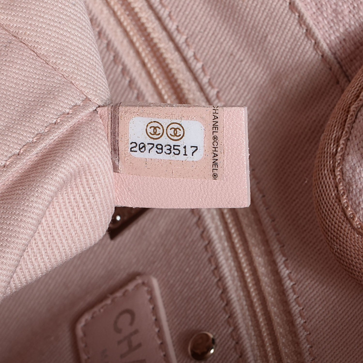 Chanel Canvas Small Deauville Tote Light Pink 7 of 7
