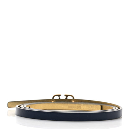 Valentino Garavani Glossy Calfskin VLogo Reversible 10mm Belt 90 36 Black Gold 2 of 4