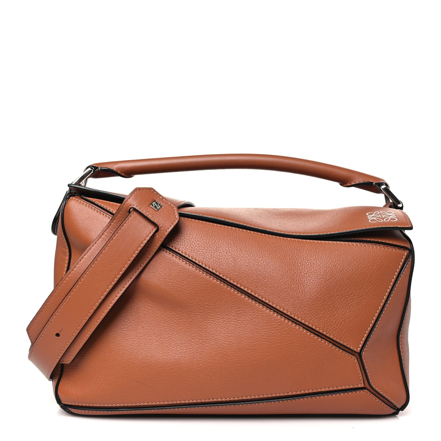 Calfskin Medium Puzzle Bag Tan