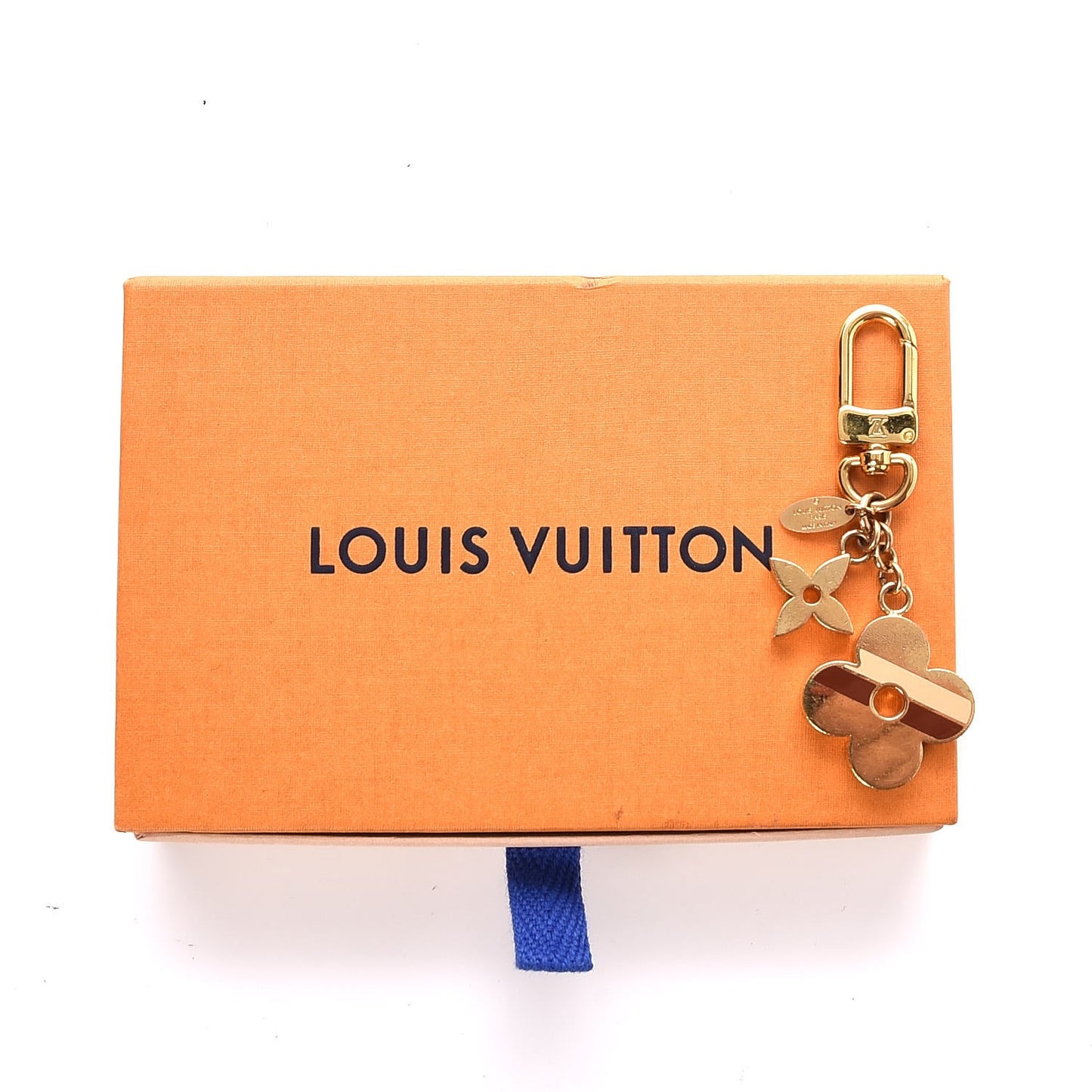 Stripes Flowers Bag Charm