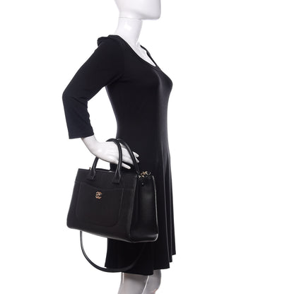 Chanel Grained Calfskin Small Neo Executive Shopper Tote Black 3 of 12