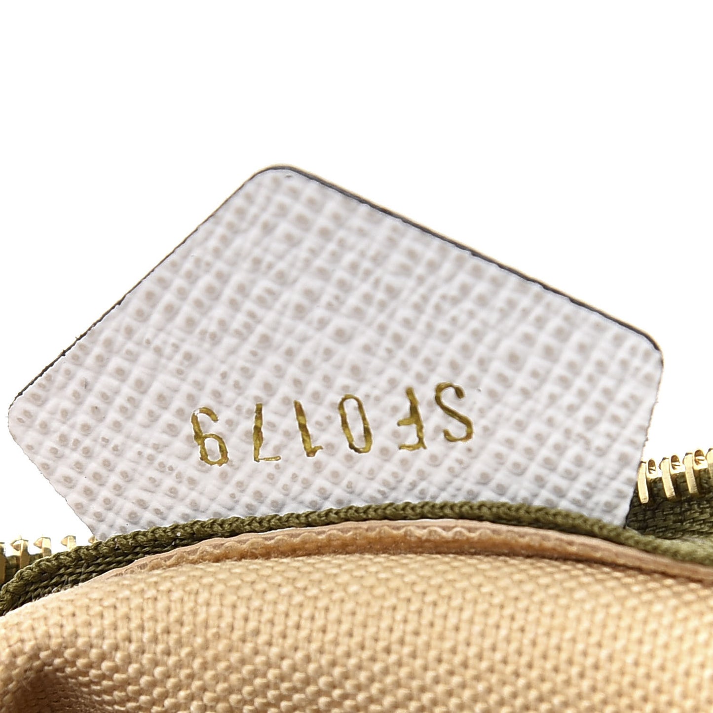 Monogram Giant Micro Pochette Accessories Kaki White