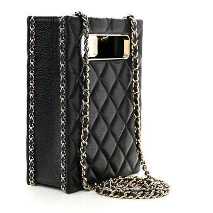Chanel Caviar Quilted Evening Box Bag Black 3 of 9