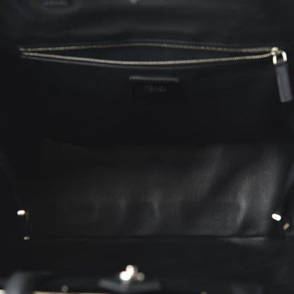 Fendi Shearling Large 2Jours Tote Light Blue Grey 8 of 11