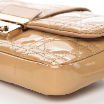 Christian Dior Patent Cannage New Lock Pouch Beige 6 of 15