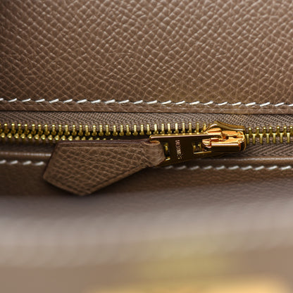 Hermes Epsom Kelly Sellier 28 Etoupe 38 of 39