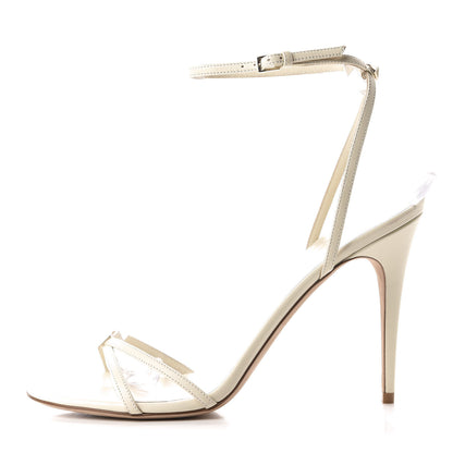 Valentino Garavani Calfskin Strappy Ankle Strap Sandals 39 White 1 of 11