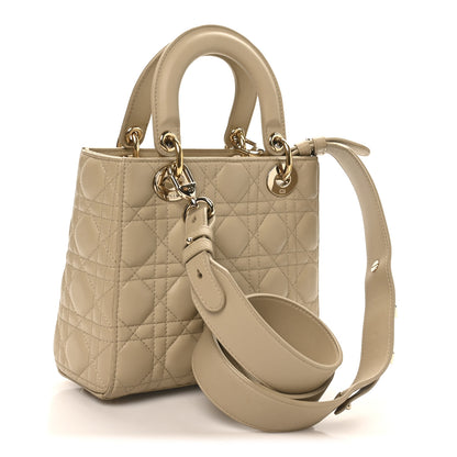 Christian Dior Lambskin Cannage Small My ABCDior Lady Dior Corda 3 of 11