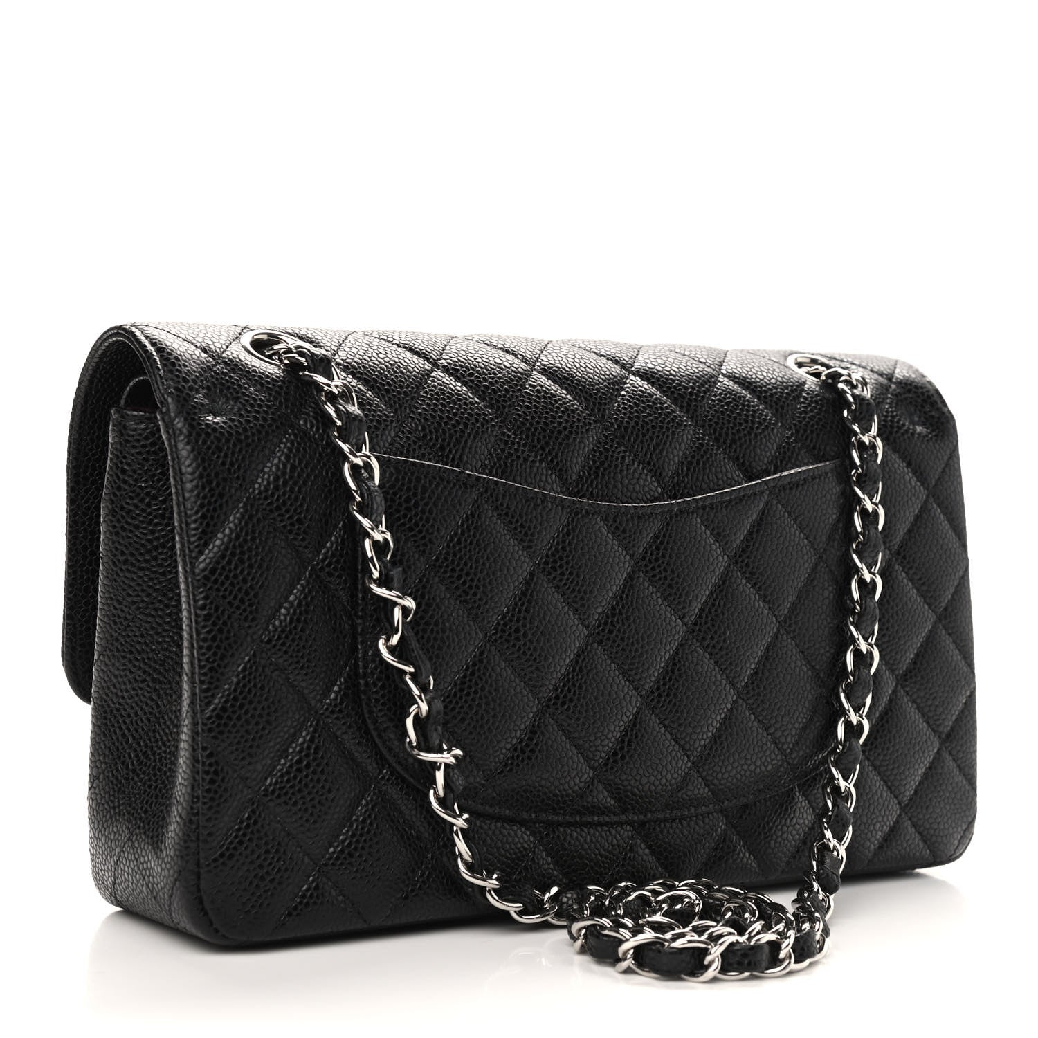 Chanel Caviar Quilted Medium Double Flap Black 2 of 8