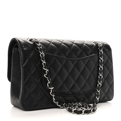 Chanel Caviar Quilted Medium Double Flap Black 2 of 8