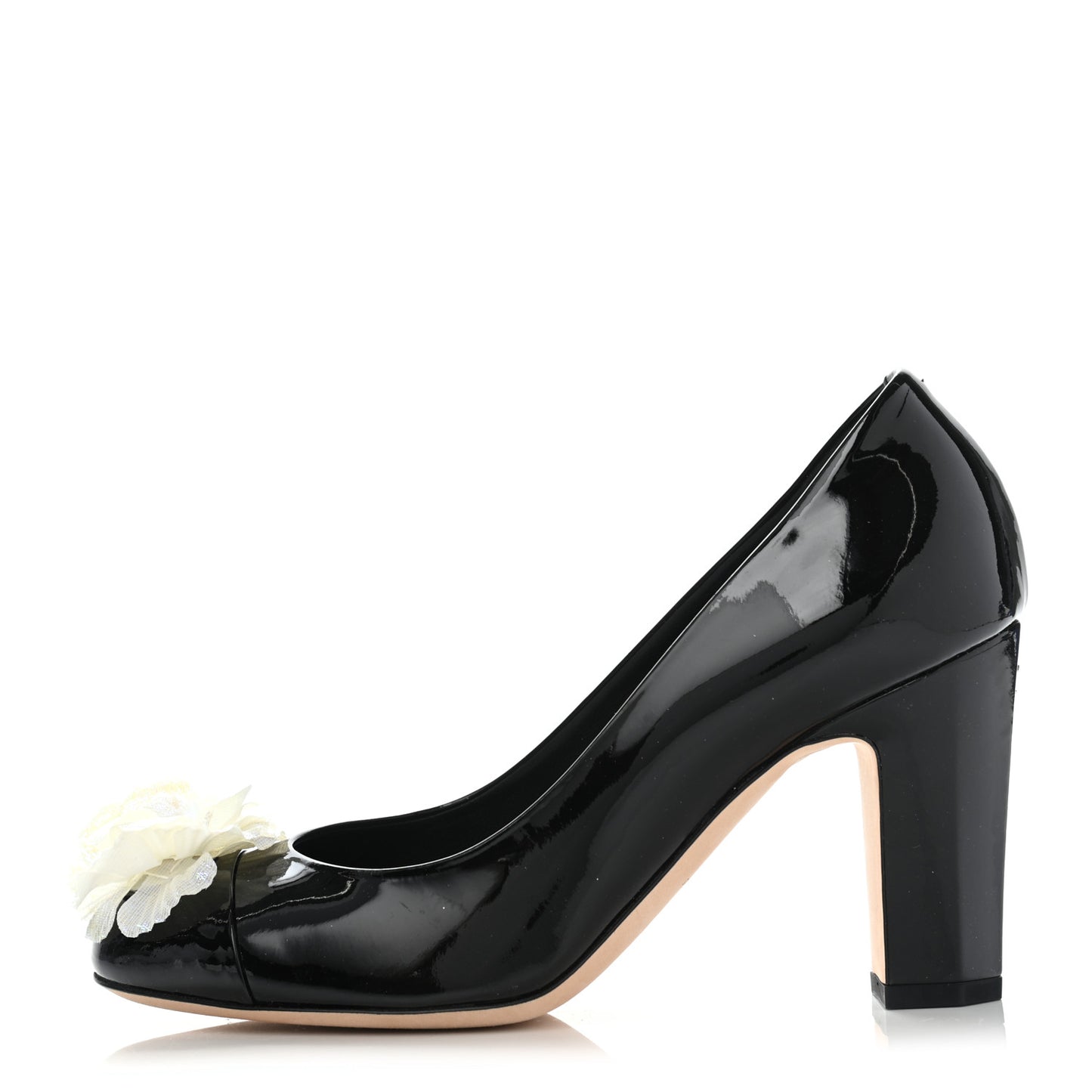 Patent Camellia CC Cap Toe Pumps 37 Black