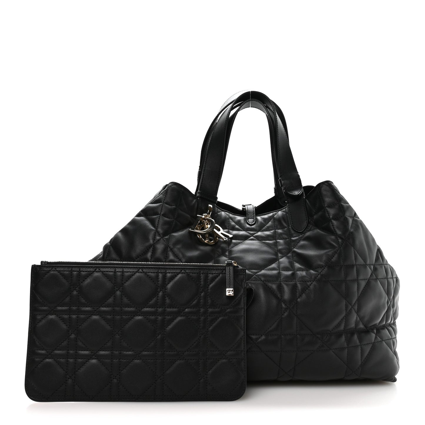 Calfskin Macrocannage Large Toujours Black
