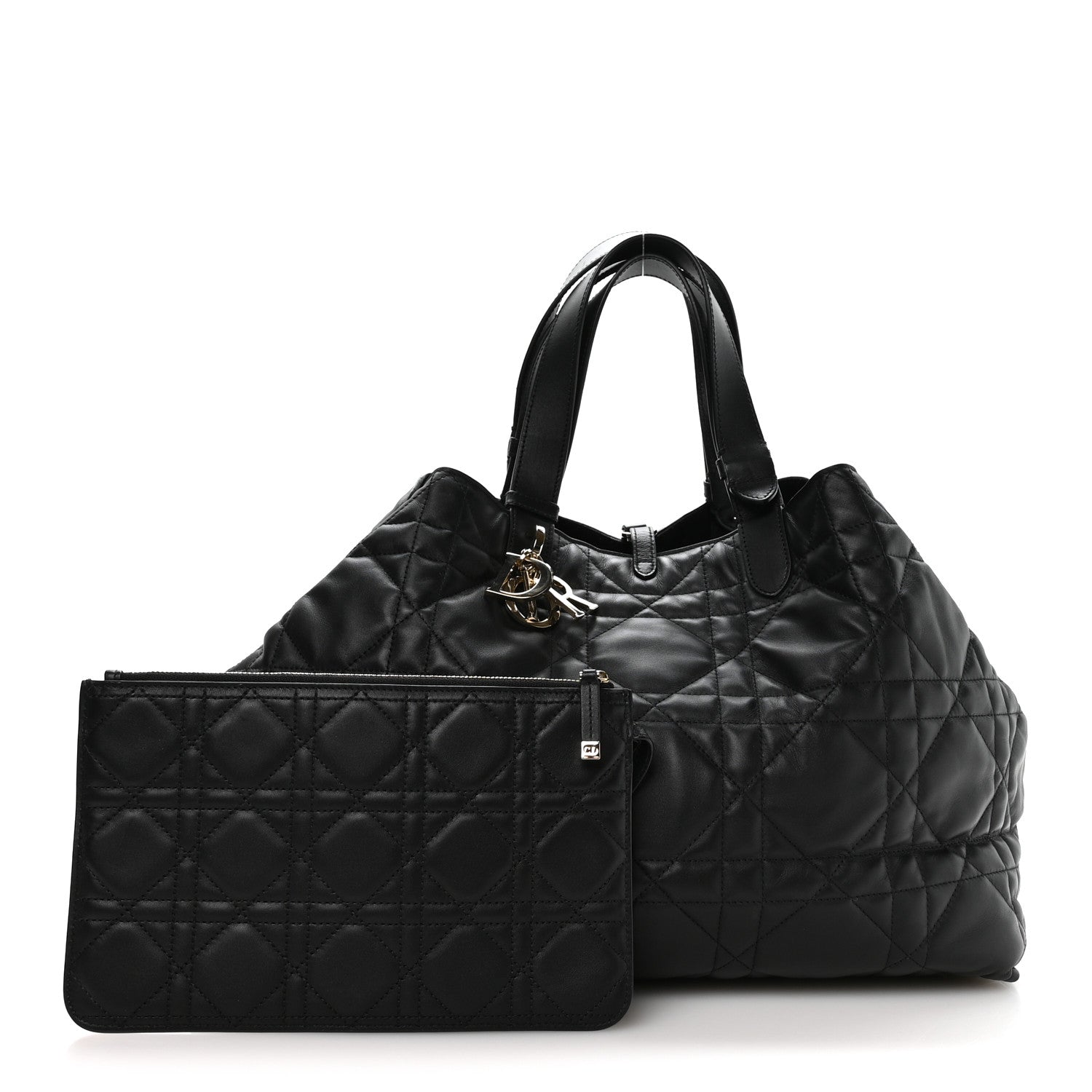 Christian Dior Calfskin Macrocannage Large Toujours Black 3 of 12